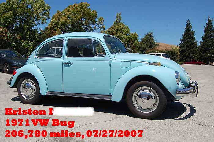 200K Mile Club - 1971 VW Bug