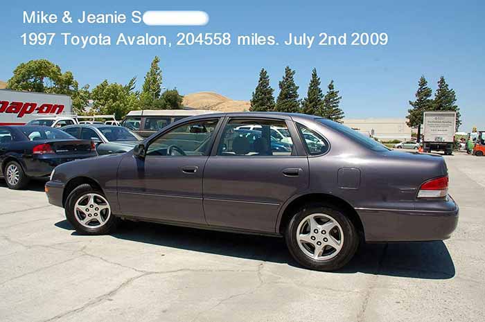 200K Mile Club - 1997 Toyota Avalon