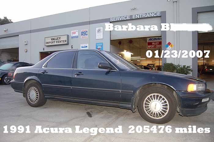 200K Mile Club - 1991 Acura Legend 