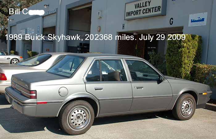 200K Mile Club - 1989 Buick Skyhawk