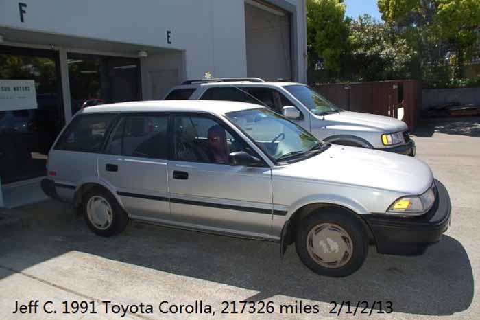 200K Mile Club - 1991 Toyota Corolla