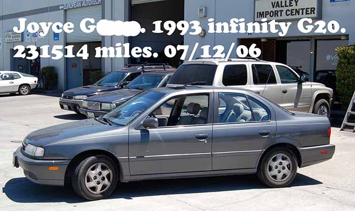 200K Mile Club - 1993 Infiniti G20